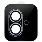 NovStrap iPhone 16 / iPhone 16 Plus ile Uyumlu Kamera Koruma Lens Koruyucu Cam Uygulama Aparatlı MAVİ