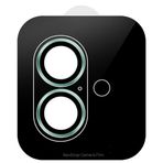 NovStrap iPhone 16 / iPhone 16 Plus ile Uyumlu Kamera Koruma Lens Koruyucu Cam Uygulama Aparatlı YEŞİL