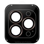 NovStrap iPhone 16 Pro Max / 16 Pro ile Uyumlu Kamera Koruma Lens Koruyucu Cam Uygulama Aparatlı ÇÖL TİTANYUM