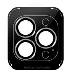 NovStrap iPhone 16 Pro Max / 16 Pro ile Uyumlu Kamera Koruma Lens Koruyucu Cam Uygulama Aparatlı GÜMÜŞ