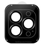 NovStrap iPhone 16 Pro Max / 16 Pro ile Uyumlu Kamera Koruma Lens Koruyucu Cam Uygulama Aparatlı SİYAH