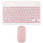 Novstrap Lenovo M11/M10 Plus/M7/M8/M9/P11 Plus Pro/P12 Uyumlu Pembe Bluetooth Klavye-Mouse