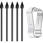 Novstrap Samsung Galaxy S Pen Dokunmatik Kalem ile Uyumlu Yedek Uç 5 Adet Spen Tips + Takma Aparatı - Siyah - S Pen Yedek Uç (5 Adet)