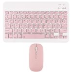 Novstrap Samsung Galaxy Tab S10 S9 S8 S7 FE Plus Ultra Lite Uyumlu Pembe Bluetooth Klavye-Mouse