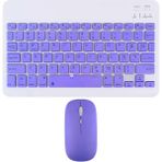 Novstrap Samsung Galaxy Tab S11 / S11 Ultra ile Uyumlu Türkçe Q Bluetooth Klavye Mouse Seti Şarjlı - S11/S11 Ultra - Mor