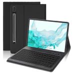 NovStrap Samsung Galaxy Tab S7 Fe / S7 Plus / S8 Plus 12.4" X800 T730 T970 Bluetooth Klavyeli Kılıf