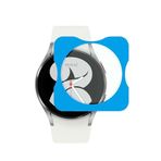 NovStrap Samsung Galaxy Watch 4 40mm ile Uyumlu Ekran Koruyucu Temperli Cam Kolay Uygulama Aparatlı