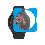 NovStrap Samsung Galaxy Watch 5 Pro 45mm ile Uyumlu Ekran Koruyucu 9H Temperli Cam Uygulama Aparatlı