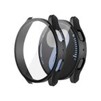 Novstrap Samsung Galaxy Watch 7 44mm İle Uyumlu Ekran Koruyucu Cam Ve Kasa Koruyucu Kılıf Sert Pc