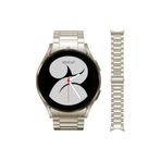 NovStrap Samsung Galaxy Watch 7 6 5 4 Fe 40-42-43-44-46-47 Mm Uyumlu Çelik Metal Kordon Boşluk Bırakmayan Pim