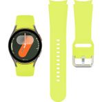 NovStrap Samsung Galaxy Watch 7 6 5 Pro 4 Fe 40 42 43 44 45 46 47 Mm Uyumlu Kordon Tam Kapatan Pimli Silikon - Sarı