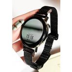 NovStrap Samsung Galaxy Watch 7 Fe 6 5 4 40-42-43-44-45-46-47 Mm Uyumlu Kordon 20mm Luxury Slim Metal Hasır