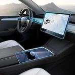 NovStrap Tesla Model Y İle Uyumlu Trim ve Ekran Koruyucu Film 8 Parça Şeffaf Araç İçi Tpu Ppf Kaplama Koruma Filmi Aksesuarı