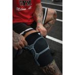 Novus Corpus NoCo 2'li Fitness Spor Dizlik Unisex Knee Sleeve Spor Antrenman Destek Koşu Gym Ortopedik Dizlik - Siyah - Gri