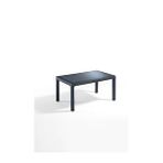Novussi 90x150 Antrasit Rattan Camli Masa