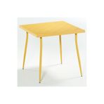 Novussi Carmen 80x80 Masa, Kare, Sarı, Plastik