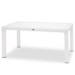 Novussi Classi 150G Rattan Beyaz Dikdörtgen Camlı Masa