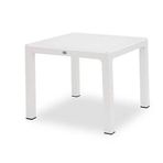 Novussi Classi 90x150 cm Beyaz Rattan Efektli Camlı Masa Takımı