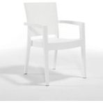 Novussi Classi Rattan 90X150 Camsız 4'lü Masa Takımı - Beyaz