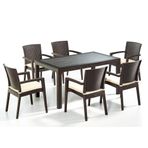 Novussi Liverno Kahverengi Camlı Set