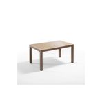 Novussi Wood Masa 90X150 Çizgili Regnum Camlı Masa Çok Renkli
