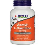 Now Acetyl-L-Carnitine 500 Mg 100 Veg Capsul Usa