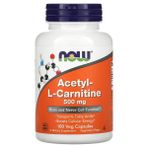Now acetyl L-Carnitine 500 mg 100 Veggie Kapsül - Aromasız