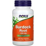 Now Burdock Root 430 mg 100 Veggie Capsules - Aromasız