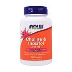 Now Choline & Inositol 500mg 100 Veg Capsul