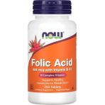 Now Folic Acid 800 Mcg 250 Tablets - Aromasız