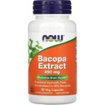 Now Foods, Bacopa Extract, 450 Mg, 90 Veg Caps - 90 KAPSÜL