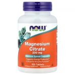 Now Foods Magnesium Citrate 200 Mg 100 Tablet