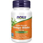 Now Foods Supplements, Ginkgo Biloba(Mabet Ağacı) Supports Brain Health 120MG Double Strength 50 Veg - 50 KAPSÜL