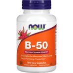 Now Foods Vitamin B-50 Mg Folate Paba Choline Inositol 100 Caps - 100 KAPSÜL
