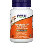 Now Probiotic-10, 100 Billion, 30 Veg Capsules