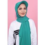 Nowa Scarf Boru Boneli Şapka Şal Mint Yeşili