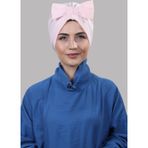 Nowa Scarf Fiyonklu Çift Taraflı Bone Somon