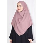Nowa Scarf Medine İpeği Orta Boy Peçeli Sufle Khimar