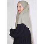 Nowa Scarf Medine İpeği Orta Boy Sufle Khimar Şal Taş Rengi