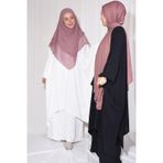Nowa Scarf Pantolon Tunik İkili Takım Aerobin Kumaş Beyaz