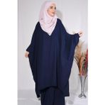Nowa Scarf Pantolon Tunik İkili Takım Aerobin Kumaş Lacivert