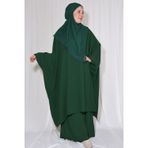 Nowa Scarf Pantolon Tunik İkili Takım Aerobin Kumaş Zümrüt Yeşili