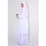 Nowa Scarf Şal Tunik Etek 3'Lü Takım Beyaz