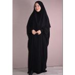 Nowa Scarf Şal ve Elbise İkili Takım Medine İpeği Kumaş Siyah