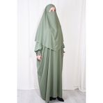 Nowa Scarf Şal Ve Elbise İkili Takım Medine İpeği Kumaş Soft Yeşil