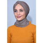 Nowa Scarf Şallı Düğüm Bone Vizon