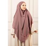Nowa Scarf Sufle Khimar Peçeli Şifon Şal Menekşe