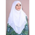 Nowa Scarf Tesettür Orta Boy Hazır Şifon Sufle Khimar