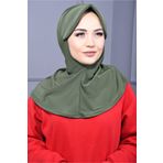 Nowa Scarf Tesettür Spor Şapka Scarf Havuz ve Denizde kullanıma uygun Çağla Yeşili