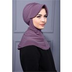 Nowa Scarf Tesettür Spor Şapka Scarf Havuz ve Denizde kullanıma uygun Koyu Gül Kurusu